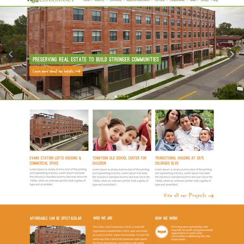 Homepage Redesign for Award Winning Community Developer