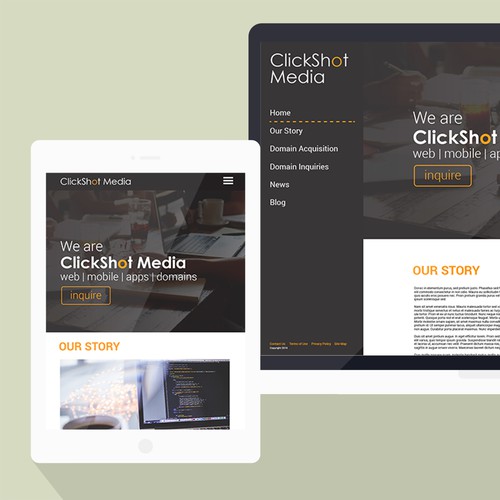 Clickshot Media Responsive Website Design
