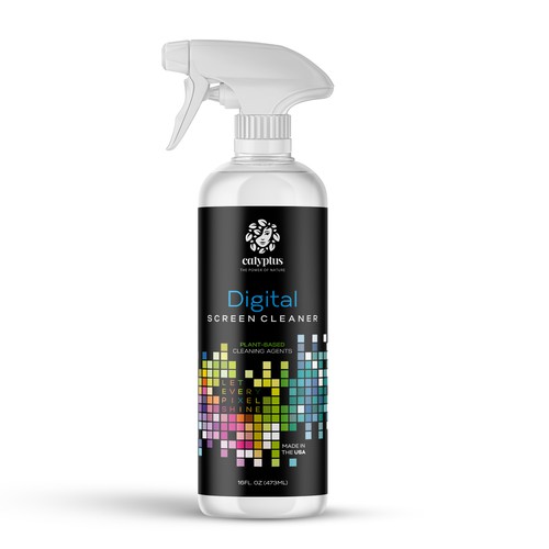 Spray bottle label design 