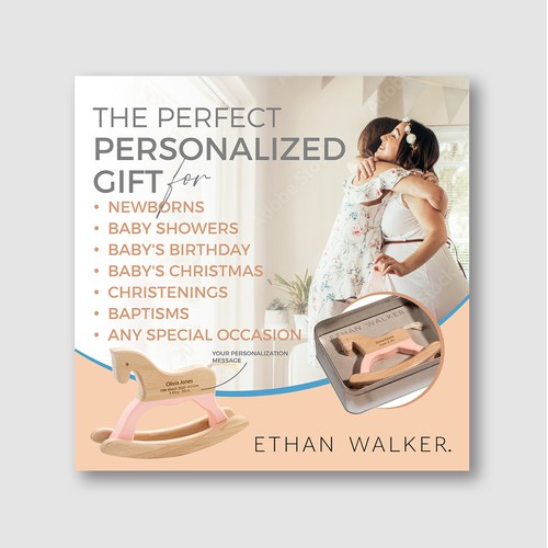 Personalized Rocking Horse – Keepsake Gift Social Post