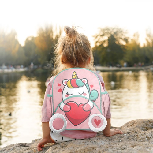 Unicorn Themed Backpack design