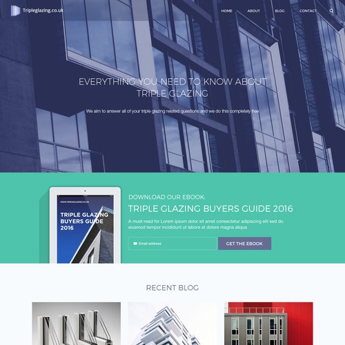 A Blog Redesign for Triple Glazing 