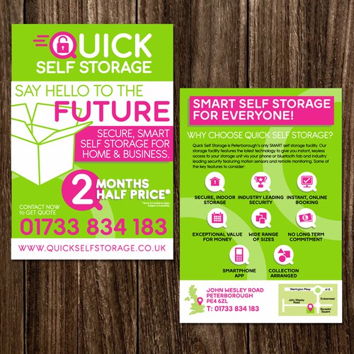 Quick Self Storage Leaflet