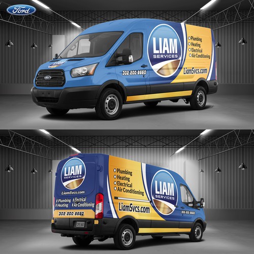 Full Van Wrap Design For LIAM SERVICE Company