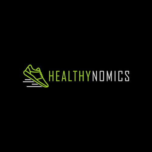 Create a unique logo for Healthynomics, a site for beginner runners.