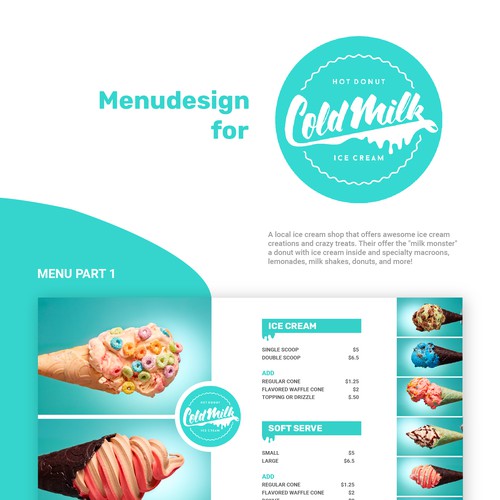 Menudesign for Coldmilk