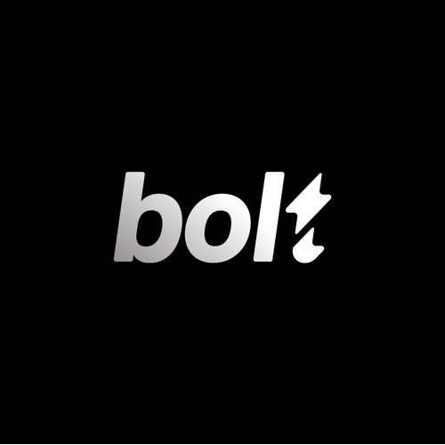 simple, clean bolt logo design