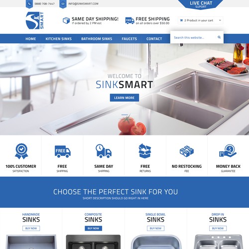 Website Design for SinkSmart