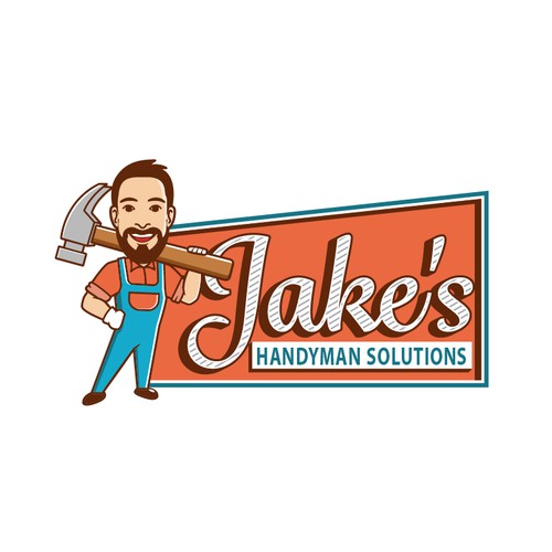 Retro logo concept for professional handyman service