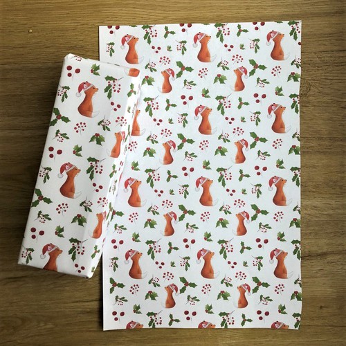 Christmas Wrapping paper "Fox"