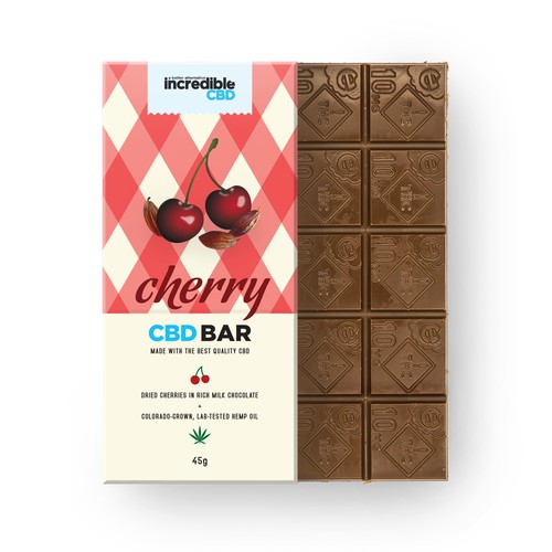 Packaging for CBD chocolate bar