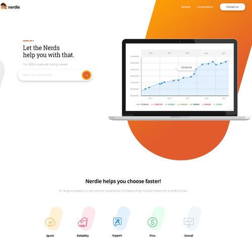 Website design for Web Host Reviewer