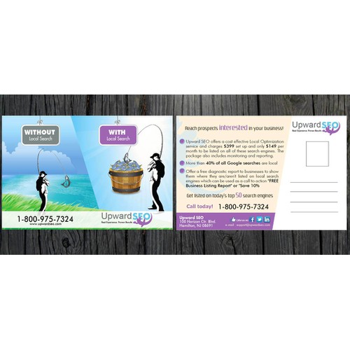 Upward SEO needs a new postcard, flyer or print
