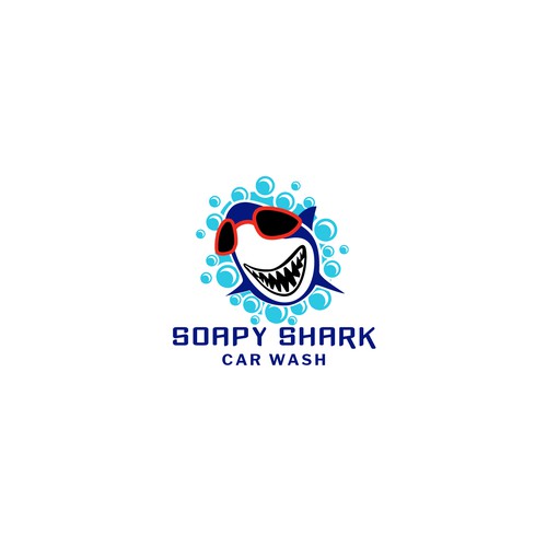 Design a Soapy Shark Car Wash logo