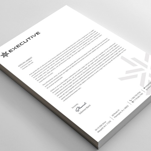 Business card and stationary package design