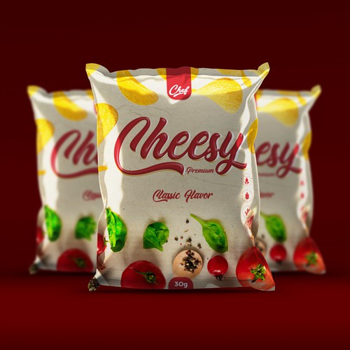 Cheesy - Chips Packaging Design