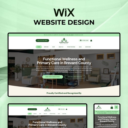 Premium Wix Website Design, SEO & GEO Setup for Functional Medicine Clinic in Cocoa, Florida, USA
