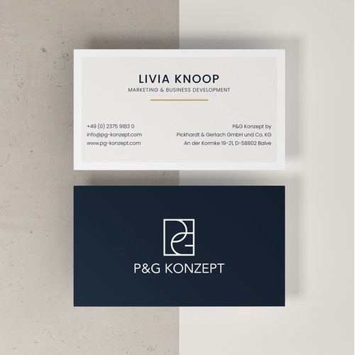 Business Cards For P&G KONZEPT