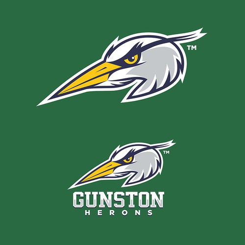 Gunston Herons Mascot Logo