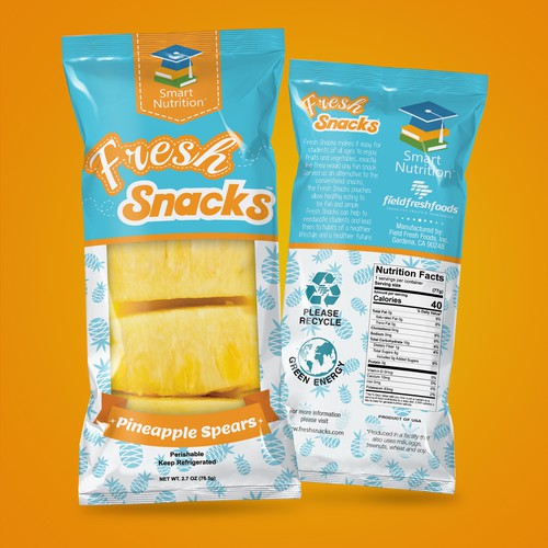 Fruit Snacks Packaging design