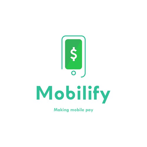 Logo concept for a money-making mobile app