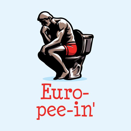 Logo for Euro-pee-in' - mens boxers