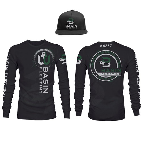 long sleeve fishing design 