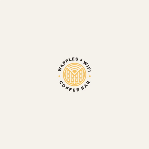 Design Logo Waffles + Wifi  