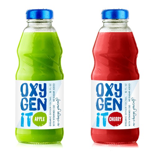 Fresh design for organic juice mix.
