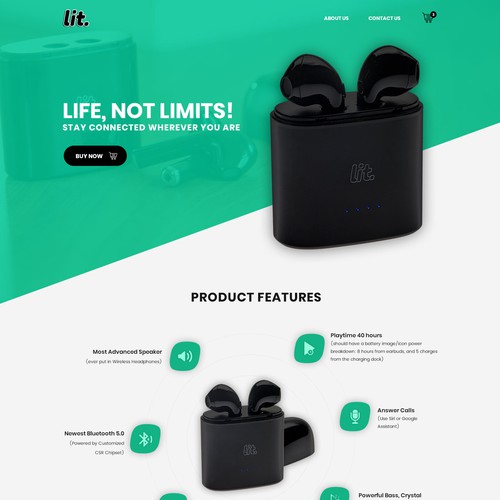 Airpods website design