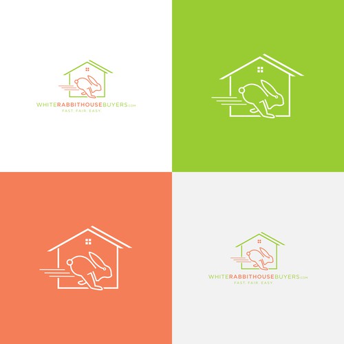 logo rabbit and house