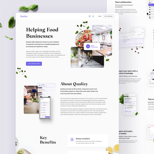 Qualizy - Landing page