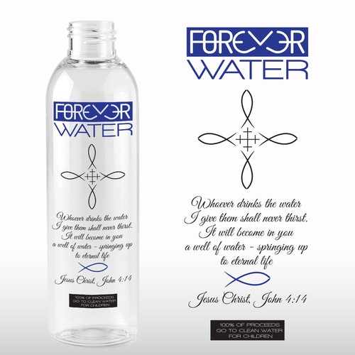 Label design for water bottle