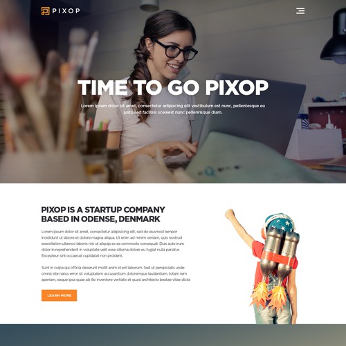 Present Pixop "a startup company" in a professional way