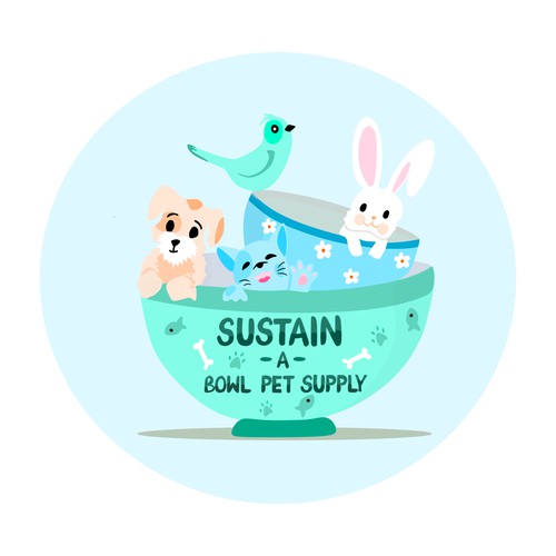 Logo concept for pet supply