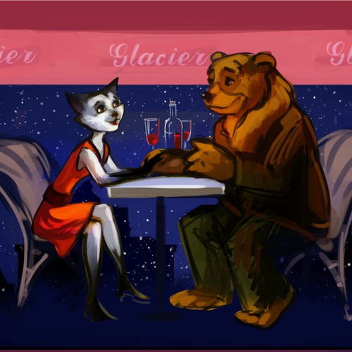 Illustration for romantic anniversary gift