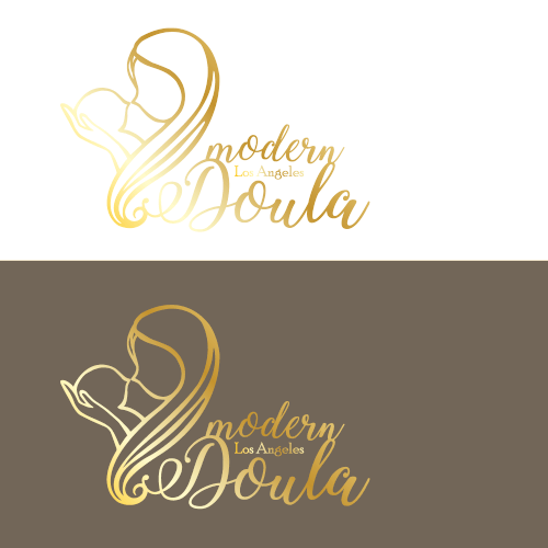 Logo design for modern LA doula