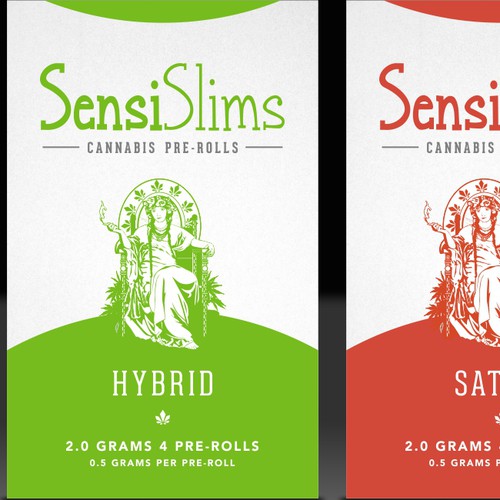 Packaging design for Cannabis pre-rolls