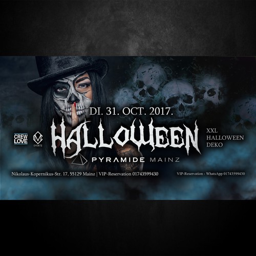 Halloween event flyer