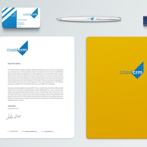 Classy modern identity design for tech consulting firm 