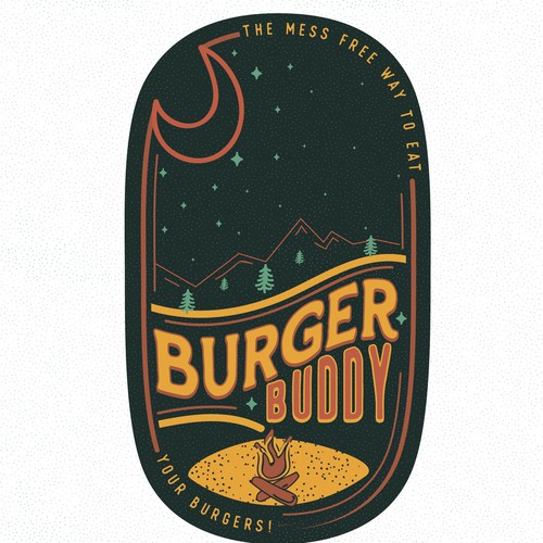 Fun logo for Burger Buddy