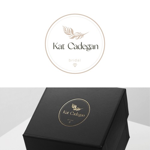 Logo concept for jewelry with feather