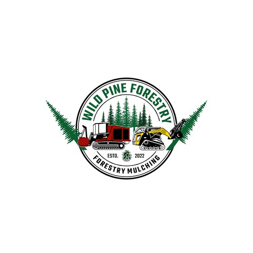 Bold and classic logo design for WIld Pine Forestry
