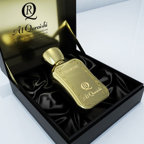 Luxury bottle and box design for Luxury perfume concept