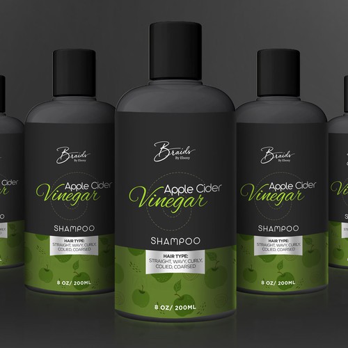 Shampoo bottle label design