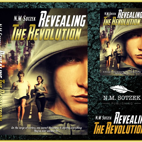 Design an awesome cover for Science/sports-fiction novel 'Revealing the Revolution'