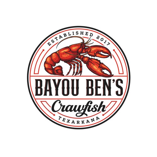 Logo design for Bayou Ben's Crawfish
