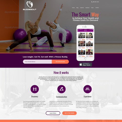 Create a fascinating website for social Fitness enthusiasts
