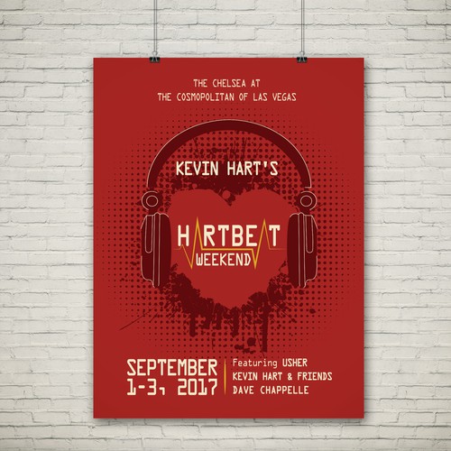 Concert Poster for Screen Print - Kevin Hart @ The Cosmopolitan of Las Vegas