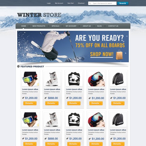 Ecommerce Shop Template